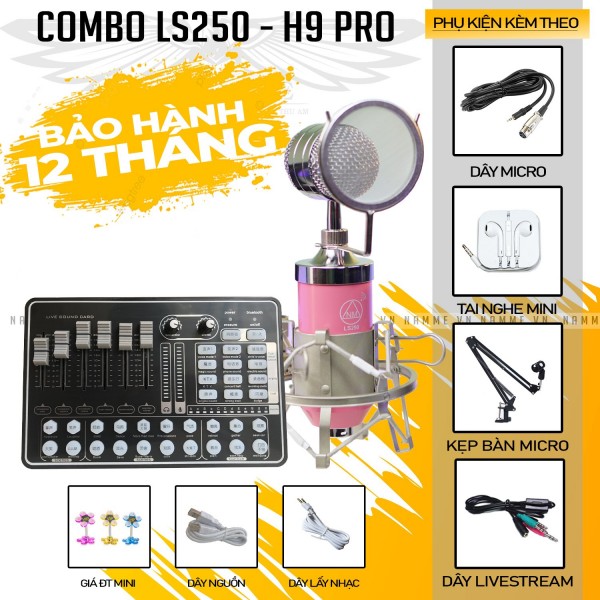 Bộ Micro Cho Nữ NM-LS250 Và Sound Card H9 (Pro)
